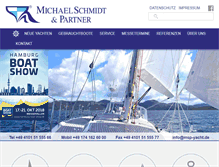 Tablet Screenshot of msp-yacht.de
